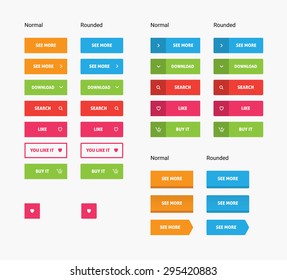 Great web button pack / set. All buttons you need for you website.
