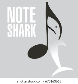 A great white shark note is depicted creatively 