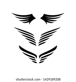 great wings logo vector illustrations
