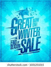 Great Winter Sale Vector Poster