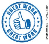 Great work rubber stamp vector illustration isolated on white background