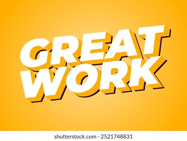 Great work. Text effect design in 3D style with good colors