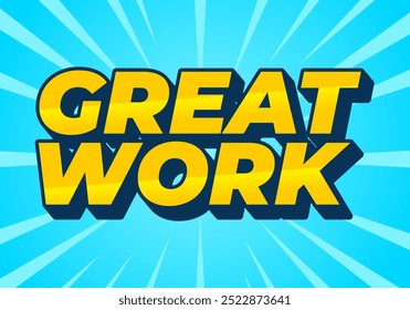 Great work. Text effect design in 3D style with good colors