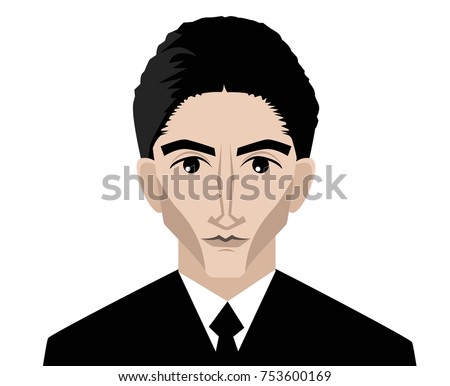great writer face portrait