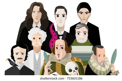 great writers faces