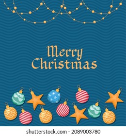 great xmas message with decorations