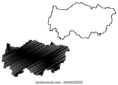 Greater Hume Shire (Commonwealth of Australia, New South Wales, NSW) map vector illustration, scribble sketch Greater Hume map