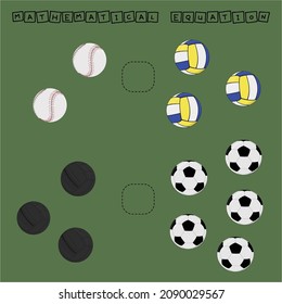 ​​Which is greater, less or equal game with funny fishes. Worksheet for preschool kids, kids activity sheet, printable worksheet
