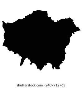 Greater London - map of the region of the country England