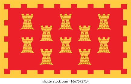 Greater Manchester County Flag Vector Illustration