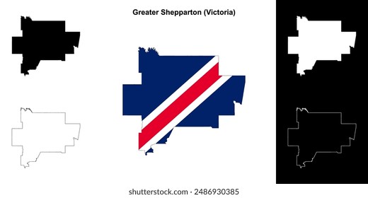 Greater Shepparton (Victoria) Outline-Kartenset