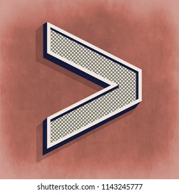 Greater- Than Mathematics Symbol - Vector Design