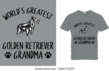 World’s Greatest Golden Retriever Grandma T-Shirt