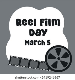 The greatest Reel Film Day vector design for celebrating Reel Film Day.