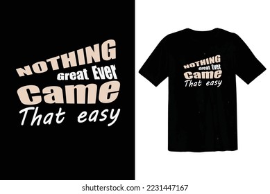 diseño de camisetas de gran fácil tipografía