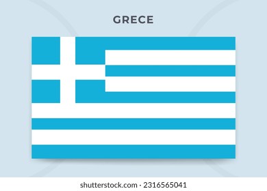 Plantilla de diseño de la bandera nacional de Grecia