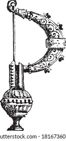 Greco-Roman fibula found in Pompei, From the Dictionary of Word and Things, 1888.