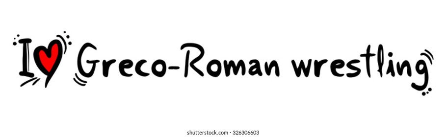 Greco-Roman wrestling love