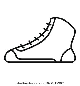 Greco-roman wrestling shoes icon. Outline Greco-roman wrestling shoes vector icon for web design isolated on white background