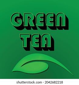Greeb Tea Text Effect Design