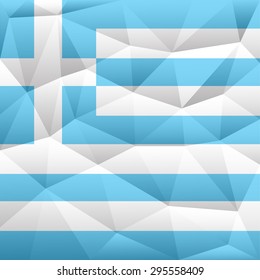 Greece abstract background consisting of triangles