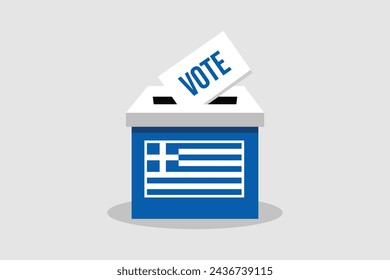 Concepto de ilustración vectorial plana y minimalista. Votar Elecciones de Arte Conceptual.