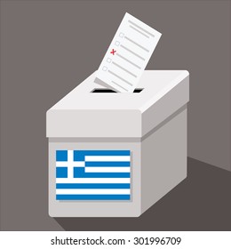 greece ballot box, greece voting, referendum