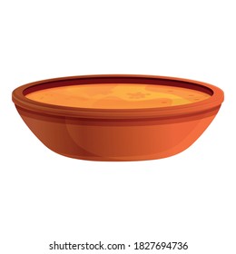 Greece bean soup icon. Cartoon of Greece bean soup vector icon for web design isolated on white background