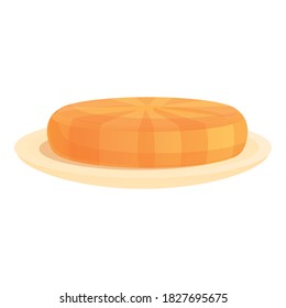 Greece cake icon. Cartoon of greece cake vector icon for web design isolated on white background