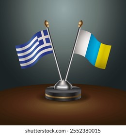 A tabela Grécia e Ilhas Canárias sinaliza a relação com o plano de fundo gradiente. Ilustração de vetor