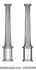 greece column model. eps10 vector illustration 