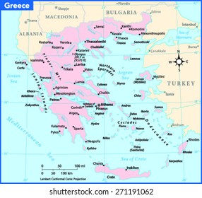 Greece Country Map