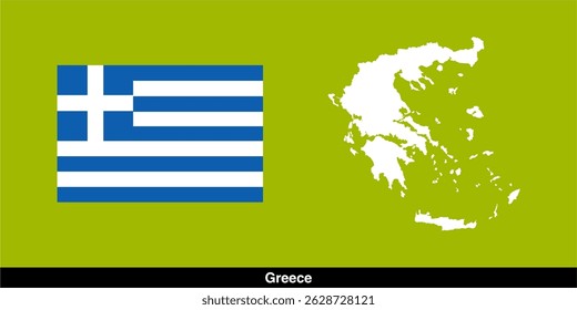 Greece country map vector isolated on transparent background