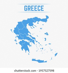 Greece Detailed Map With States