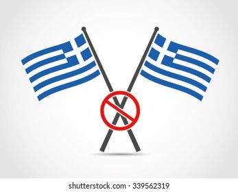 Greece Emblem Flag Ban