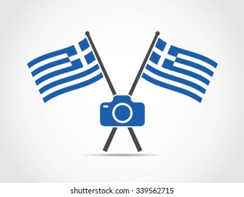 Greece Emblem Flag Camera