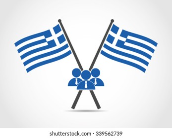Greece Emblem Flag Employment