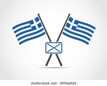 Greece Emblem Flag Mail