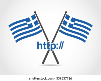 Greece Emblem Flag Web Domain