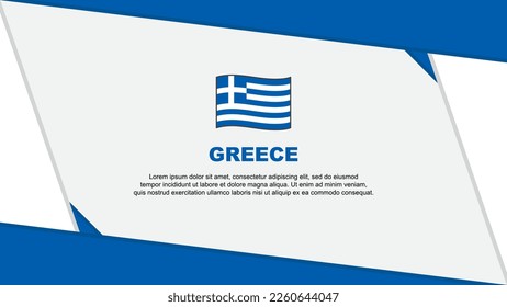 Greece Flag Abstract Background Design Template. Greece Independence Day Banner Cartoon Vector Illustration. Greece Independence Day