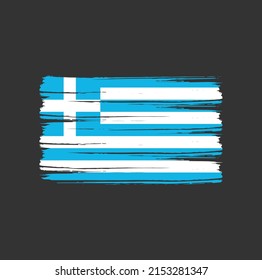 Cepillo de la bandera de Grecia. Bandera nacional