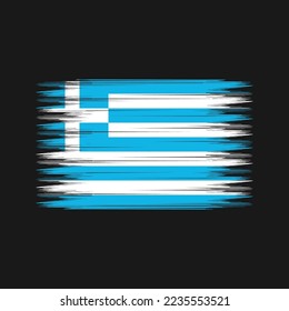 Ilustración del vector de pincel de bandera de Grecia