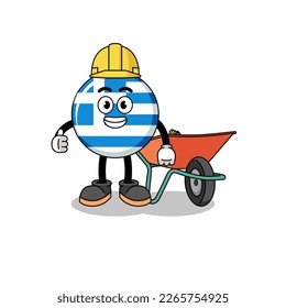 Grießkartenkartoon als Auftragnehmer , Zeichendesign
