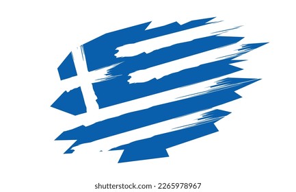 Greece flag design illustration, simple design with elegant concept