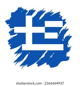 Ilustración del diseño de la bandera de Grecia, diseño sencillo con un concepto elegante