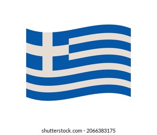 diseño de bandera grecia sobre blanco