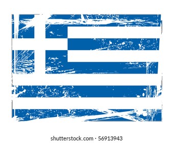 Greece Flag grunge
