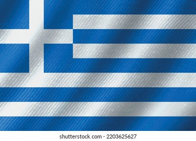 Bandera griega con textura gruesa.