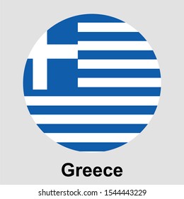 Greece flag icon isolated vector illustration