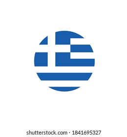 greece flag icon vector illustration design template web